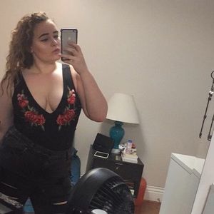 FREE WITH PURCHASE! Rose Embroidered Bodysuit